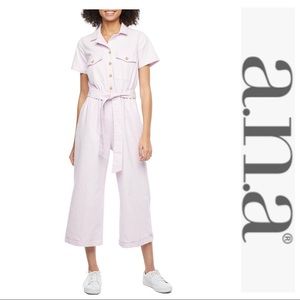 Brand New! a.n.a. Purple/Pink Jumpsuit with Belt